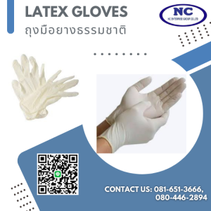 ถุงมือยางธรรมชาติ Latex Glove